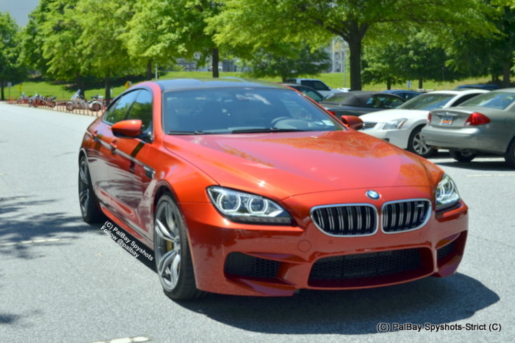 BMW M6 Gran Coupe in Sakhir Orange and Frozen White