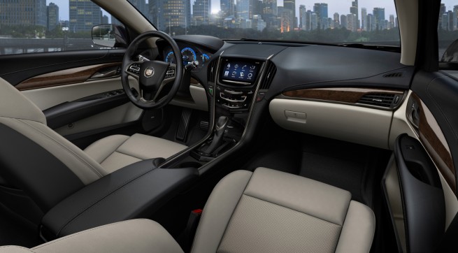 The 2013 Cadillac ATS compact luxury sedan features a driver-focused interior with thoughtfully crafted materials and the intuitively integrated CUE technology, a comprehensive in-vehicle experience that merges intuitive design with auto industry-first controls and commands for information and entertainment data. There are also seven interior color and trim combinations, complementing the dynamic exterior design elements and supporting the ATSâ fun-to-drive attitude.