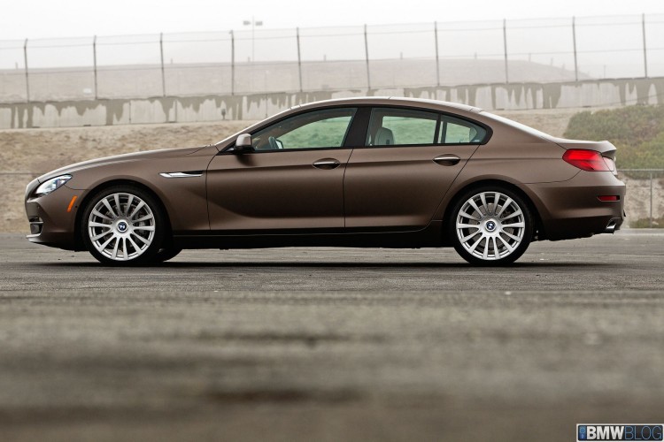 2013 BMW 6 Series Gran Coupe Side view of the BMW 650i Gran Coupe
