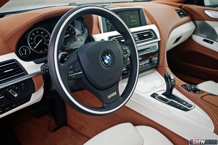 2013 BMW 6 Series Gran Coupe The interior of the BMW 6 Series Gran Coupe