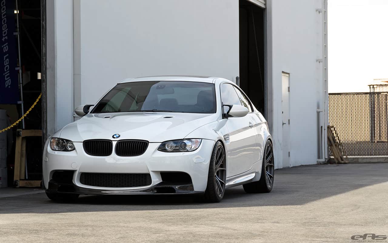 Alpine White BMW E92 M3 With Vorsteiner Goodies Installed