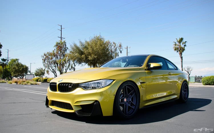 Austin Yellow BMW F82 M4 With Some New Wheels