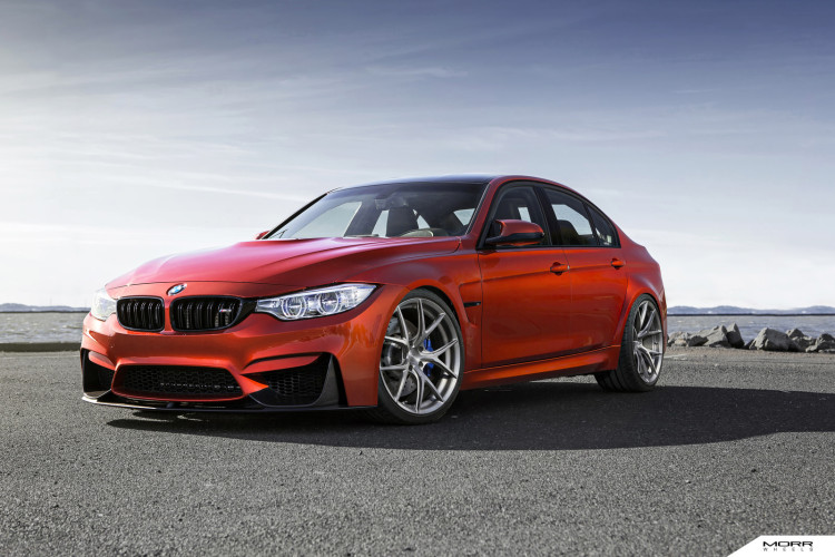 Sakhir Orange BMW M3 on MORR Wheels