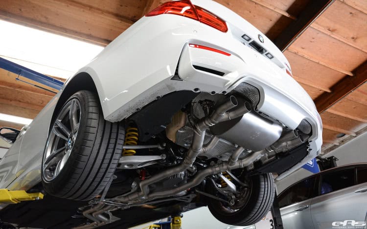 Alpine White BMW F80 M3 With A Remus Exhaust System Installed
