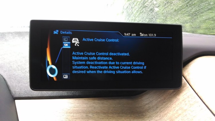 When the ACC disengages, you get this warning. The problem is by then it's already disengaged and the car is applying the regenerative braking. 