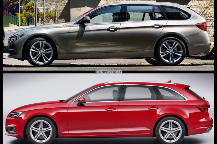 BMW 3 Series Touring vs Audi A4 Avant vs Mercedes-Benz C-Class Estate