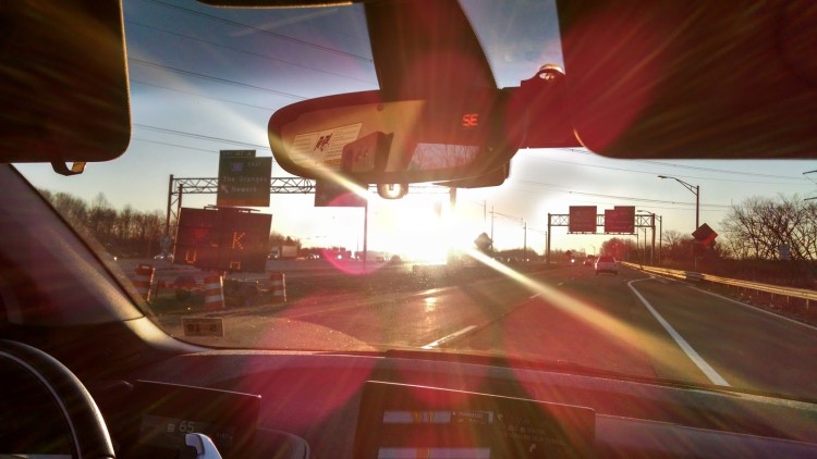 The large gap between the visors allows the blinding sun to get through. Visor extension flaps would be appreciated.