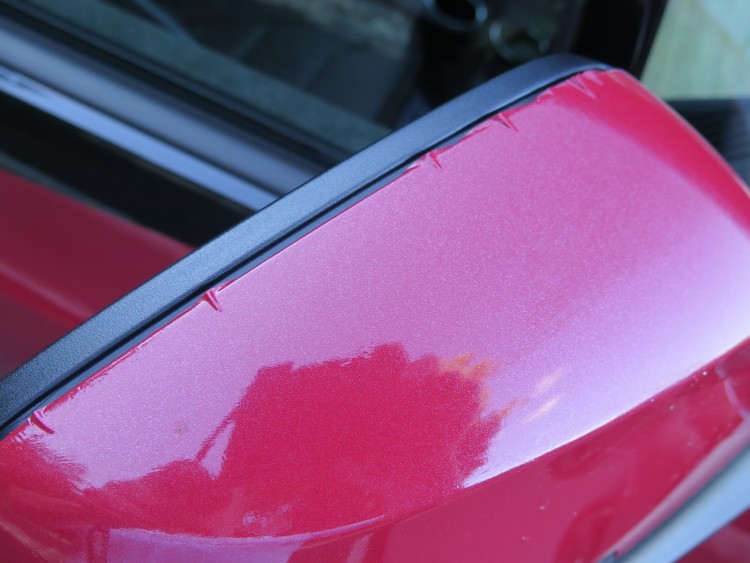 The wrap is bubbling a bit on the side mirrors