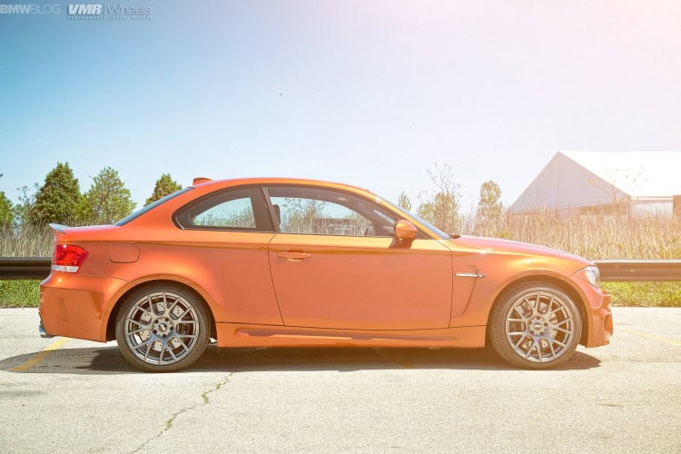 Valencia Orange BMW 1M On VMR Wheels