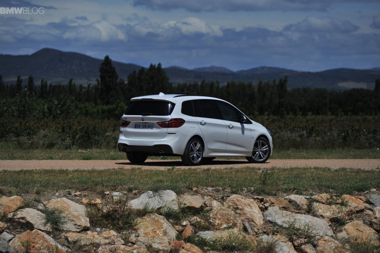 BMW 2 Series Gran Tourer on back roads