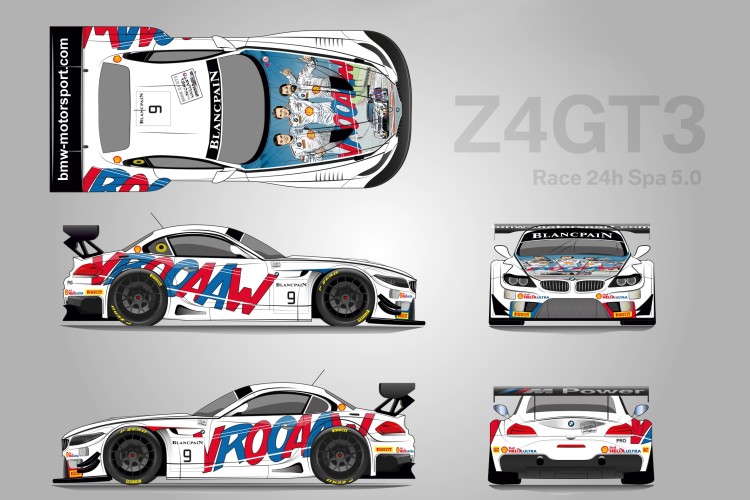 BMW Z4 GT3 to compete at 24 Hours of Spa with cartoon-style design