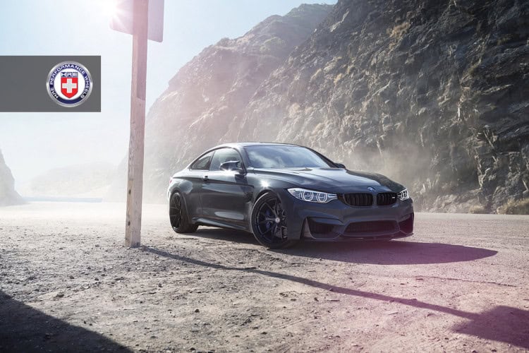 Grigio Medio BMW M4 with HRE P101 in Satin Black
