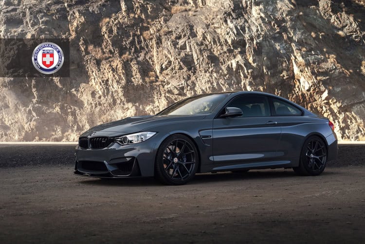 Grigio Medio BMW M4 with HRE P101 in Satin Black