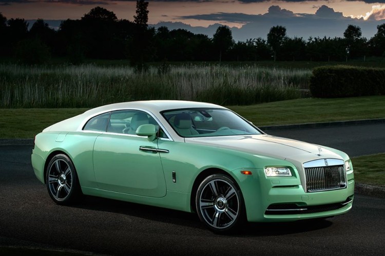 Jade Pearl Rolls Royce Wraith commissioned by Michael Fux
