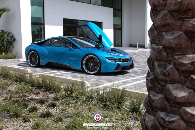 A BMW i8 Equipped With HRE RS103 Wheels