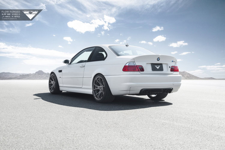 Alpine White BMW E46 M3 Updated With Vorsteiner Wheels 3