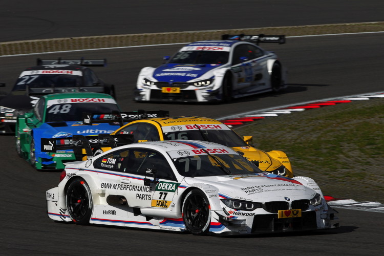 Bruno Spengler third on the DTM podium on Sunday