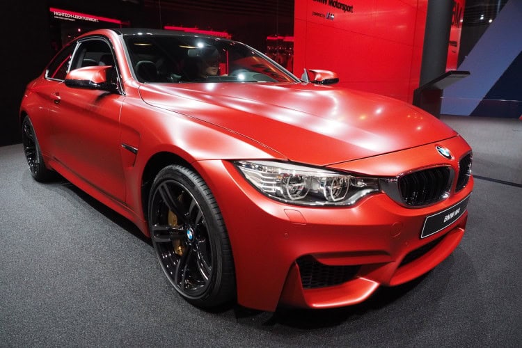 BMW M4 in Frozen Red  Metallic shows up in Frankfurt