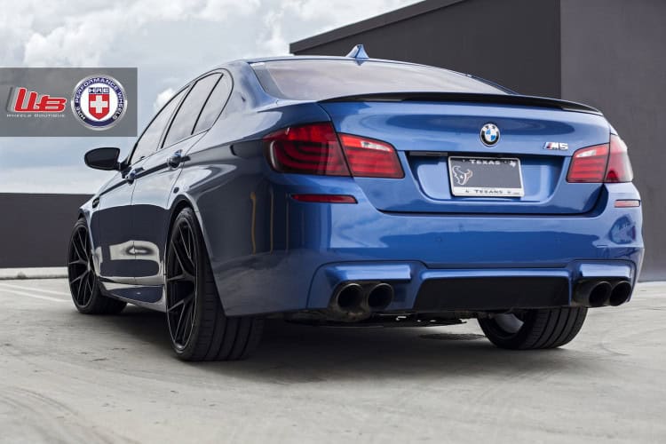 Clean Looking Monte Carlo Blue BMW F10 M5 On HRE Wheels