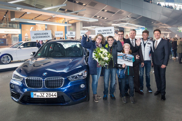 BMW Welt’s 20 Millionth visitor gets a BMW X1 for a year