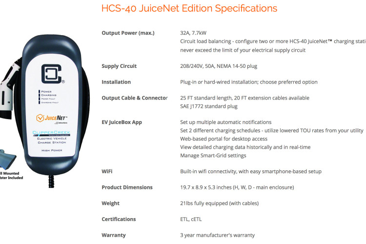 ClipperCreek HCS-40 now uses eMotorWerks’ Wi-Fi and Connected Functionality