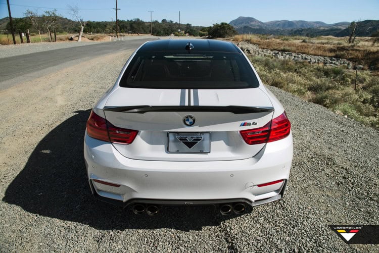 Alpine White BMW M4 Featuring A Vorsteiner Aero-images-1
