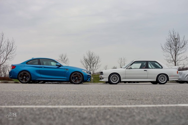 BMW M2 vs. E30 M3 Photoshoot