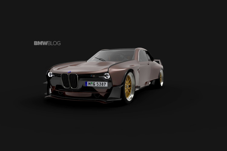 Fan rendering of a futuristic BMW 35 CSL