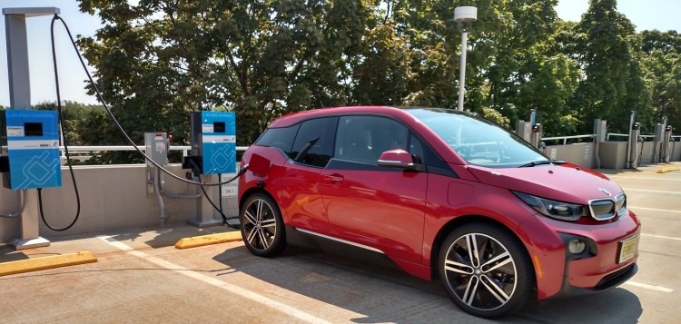 BMW decided to locate the charge port of the i3 on the rear right side of the vehicle