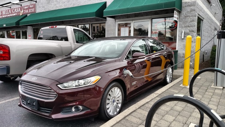All of Ford's electric vehicles, whether pure BEV or PHEV, have their charge ports on the front left side of the car