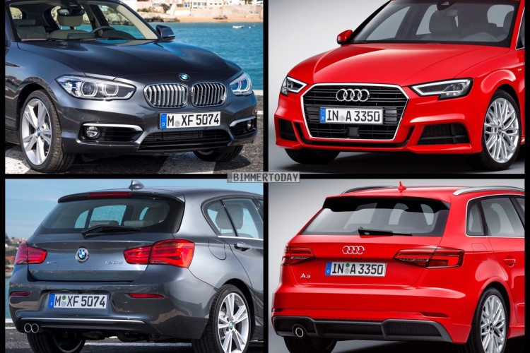 Photo Comparison: Audi A3 Facelift vs BMW 1 Series LCI