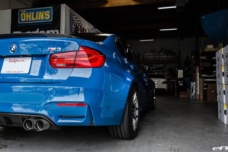 The F80 BMW M3 looks great in Laguna Seca Blue