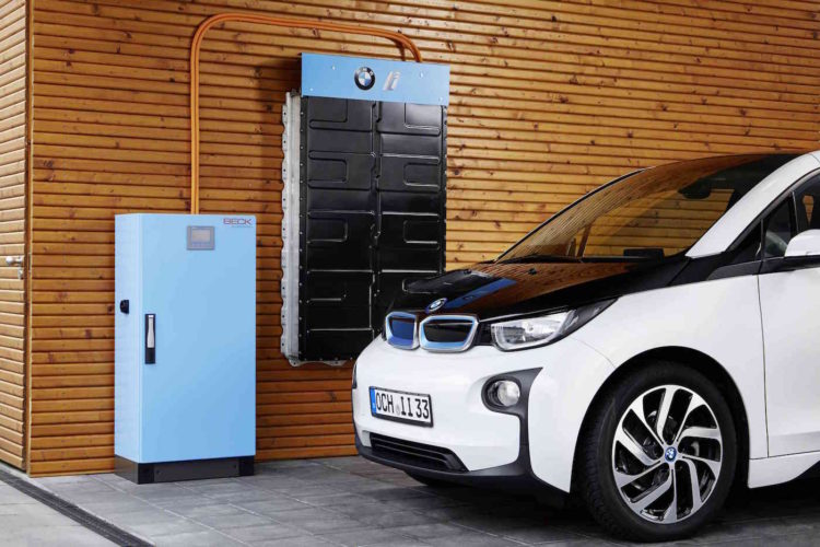 BMW i3 Battery Integrated Into Storage Solution for Residential/Commercial Applications