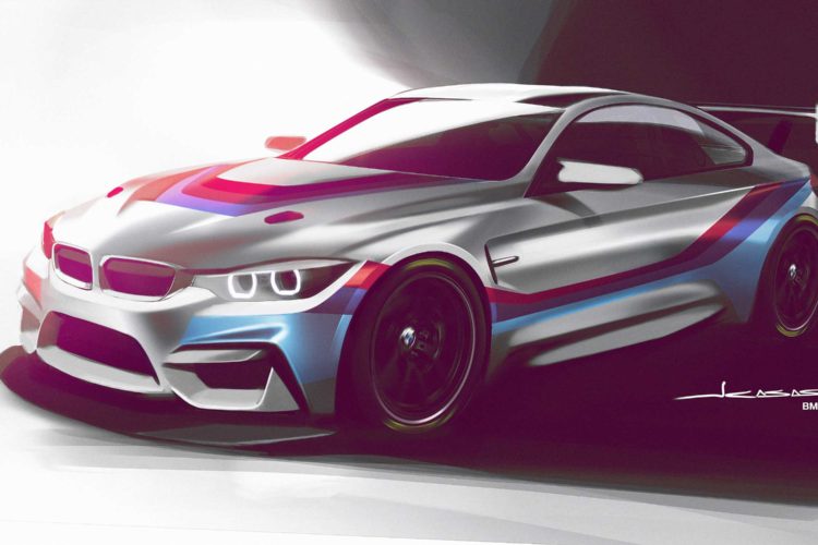BMW M4 GT4 racing car arriving in 2018