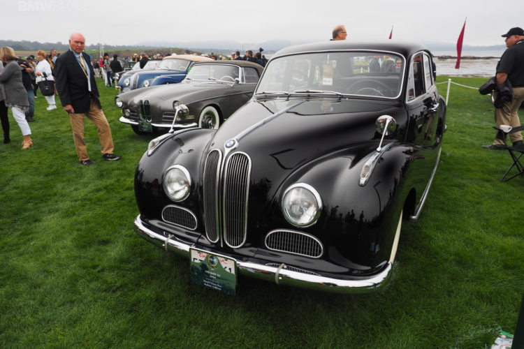 Beautiful 1956 BMW 501 Sedan on the lawn at Pebble Beach