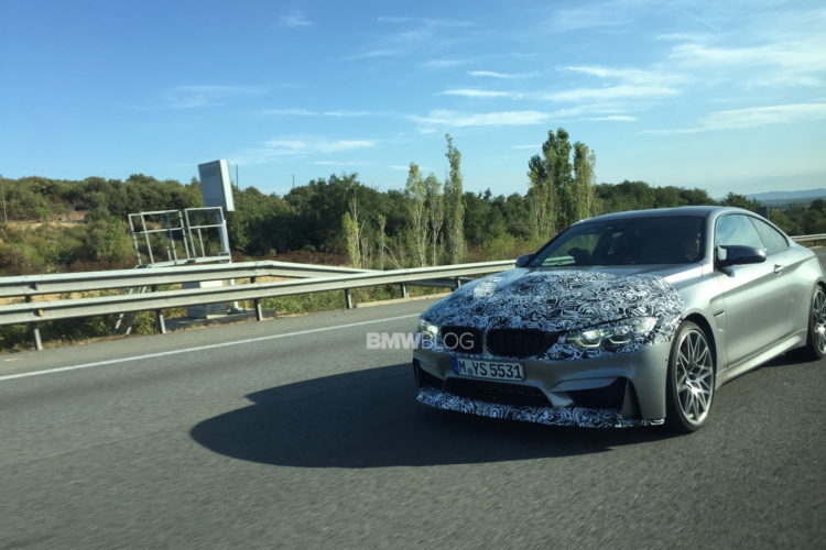 2017 BMW M4 Facelift spotted again with a new package