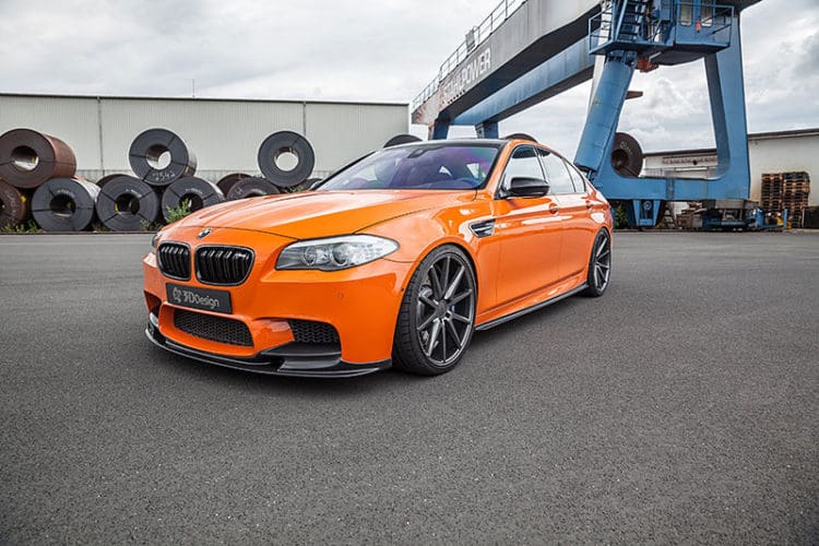 Fire Orange BMW F10 M5 from Carbonfiber Dynamics Has 830 HP