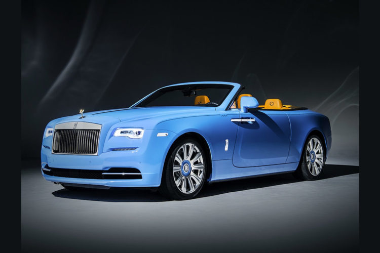 Rolls-Royce Dawn Gets Bespoke, One-Off Baby Blue Paint Job
