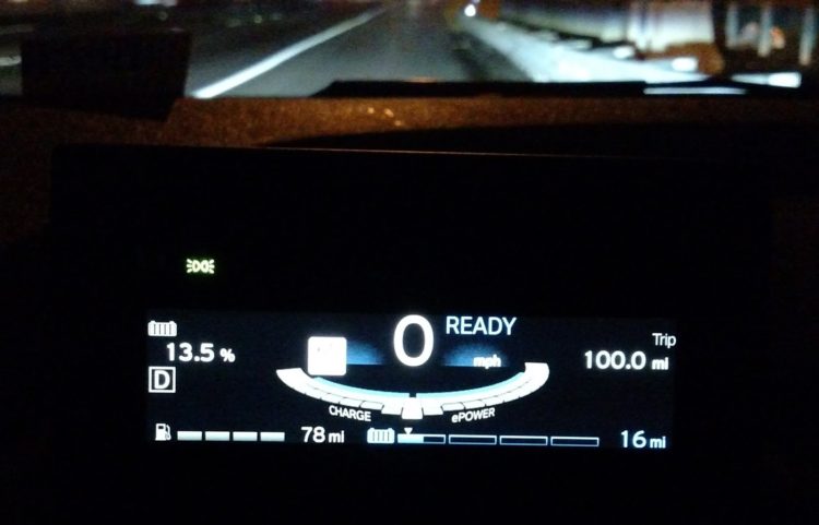 Even with trying to get less than 100 miles, I still managed 100 plus an estimated 16 miles remaining.