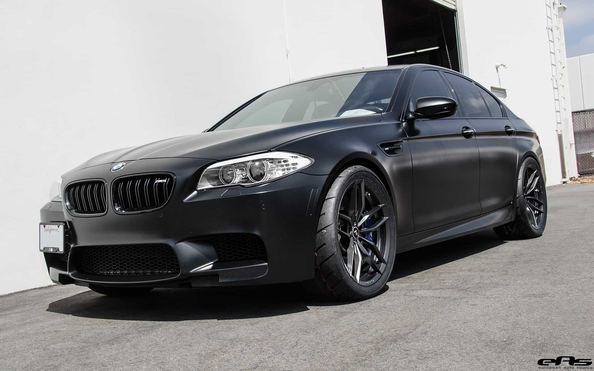 Matte Black BMW F10 M5 Gets Vorsteiner Flow Forged Wheels