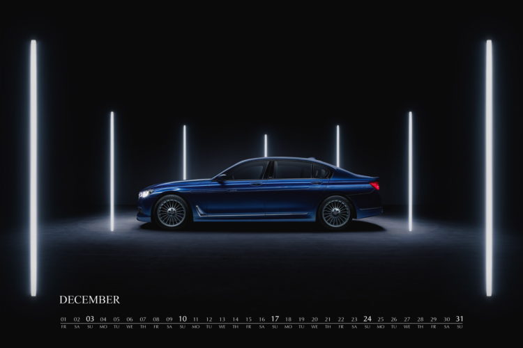 ALPINA wall calendar dedicated to the 7 Series is now available
