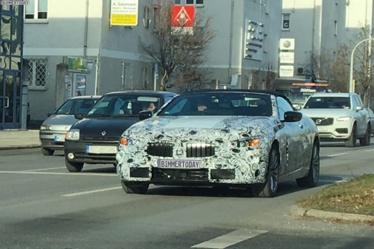SPIED: BMW 8 Series Convertible does drifts in the snow