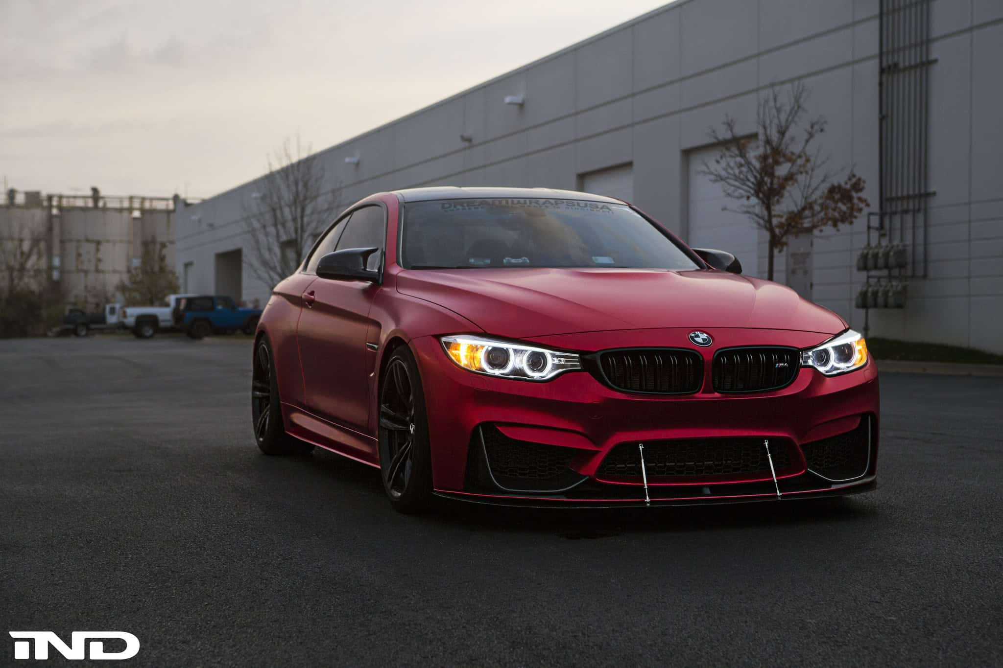 Matte Red BMW M4 By IND Distribution