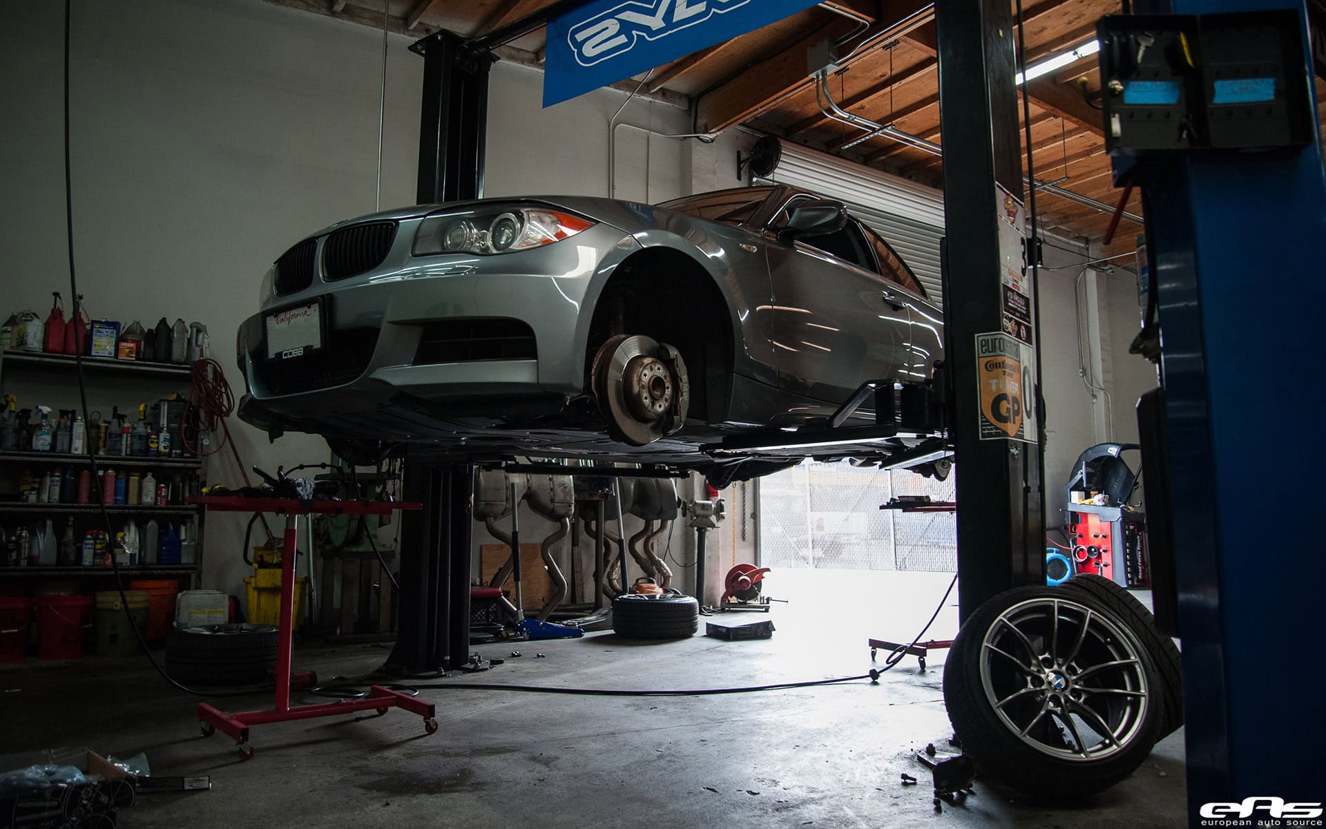 Space Gray 135i Gets A Stoptech Brake Upgrade Installed