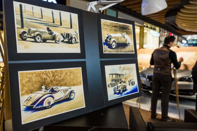 100 Coffee Paintings for BMW’s 100th Anniversary