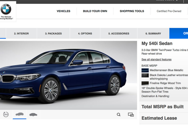 Build your own 2017 BMW 5 Series on BMWUSA.com