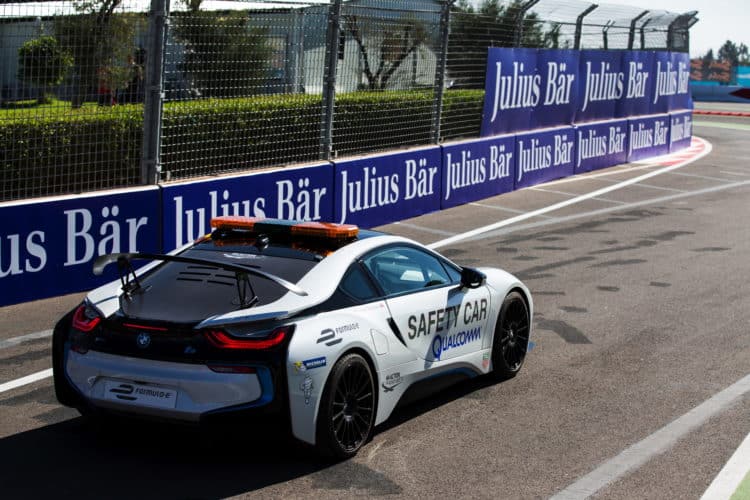 Aerodynamics facelift for the 2017 BMW i8 Formula E Safety Car
