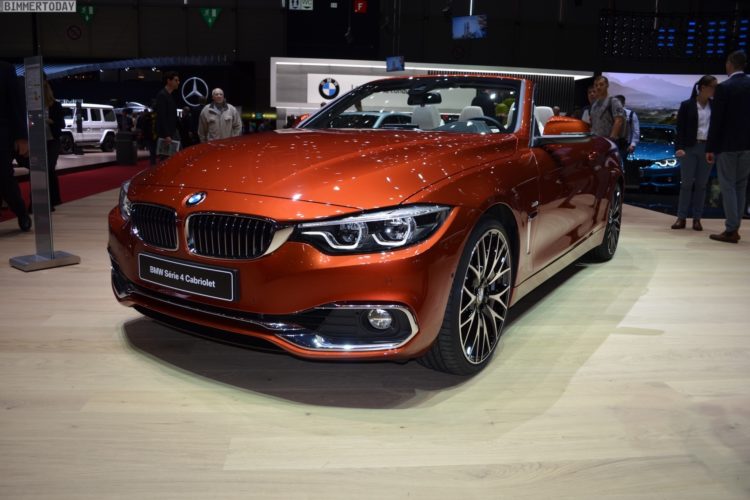 2017 Geneva: BMW 4 Series Convertible facelift in Sunburst Orange