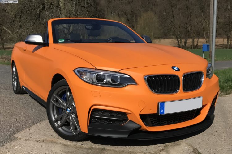 BMW M240i Convertible in Fire Orange gets performance upgrades