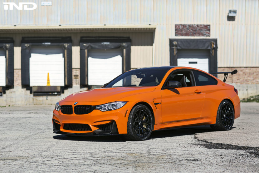 Fire Orange BMW M4 By iND Distribution Wallpaper